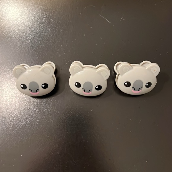 Set of 3 Koala Bear Chip Clips - Picture 2 of 5